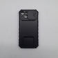 iPhone 13 Heavy Duty Case with Slide Camera Cover Lens Protection and Integrated Kickstand for Hands-Free Viewing