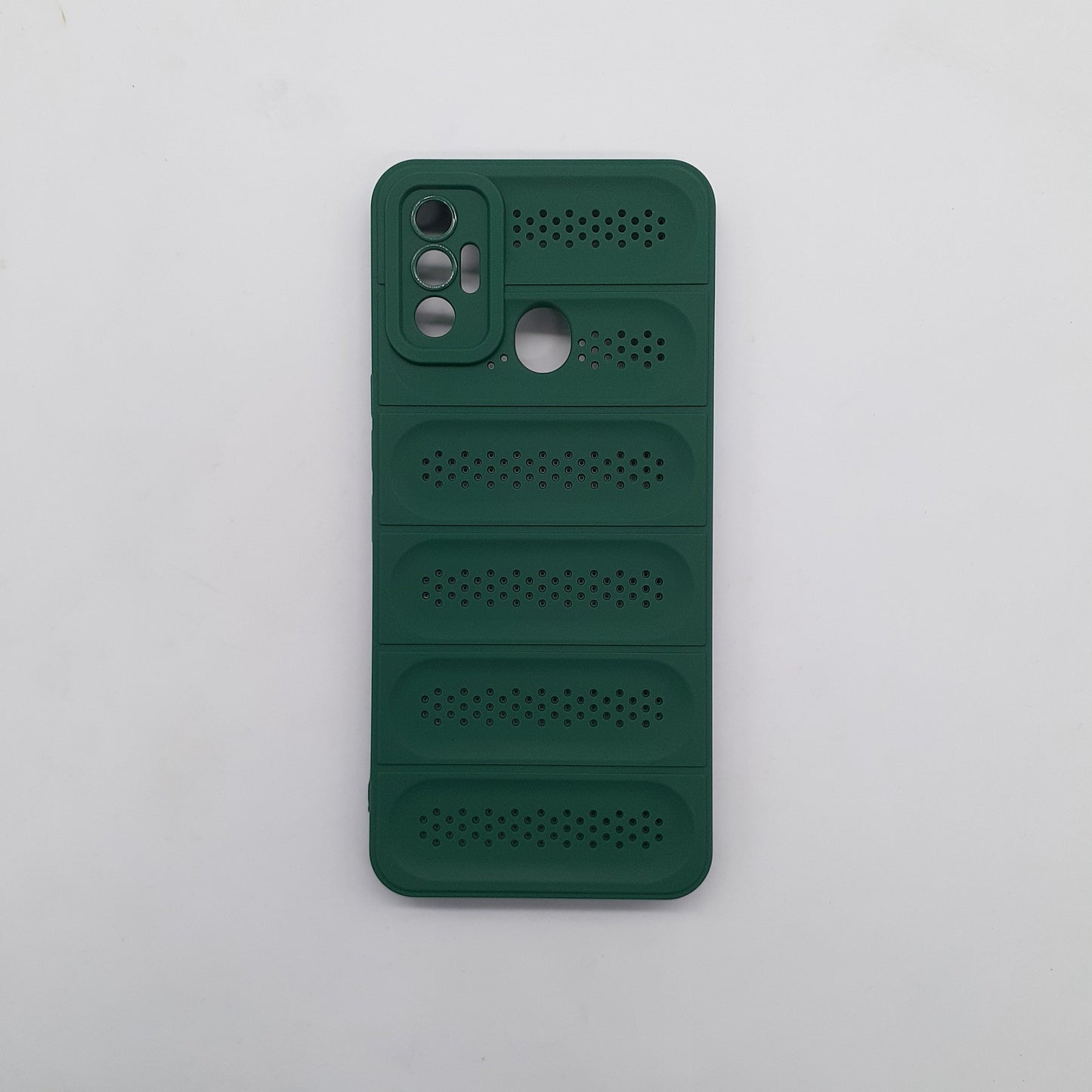 Tecno Spark 7 Heat Dissipation Design Strong TPU Material Phone Case Protective Cover Black