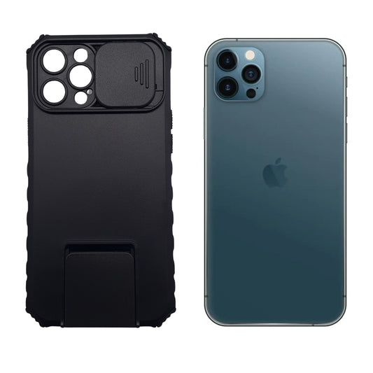 iPhone 12 Pro Max Case with Slide Camera Cover, 360¡ Rotate Ring Stand, Kickstand, Heavy-Duty Rugged Armor, Impact-Resistant, Shockproof Protective Bumper Cover