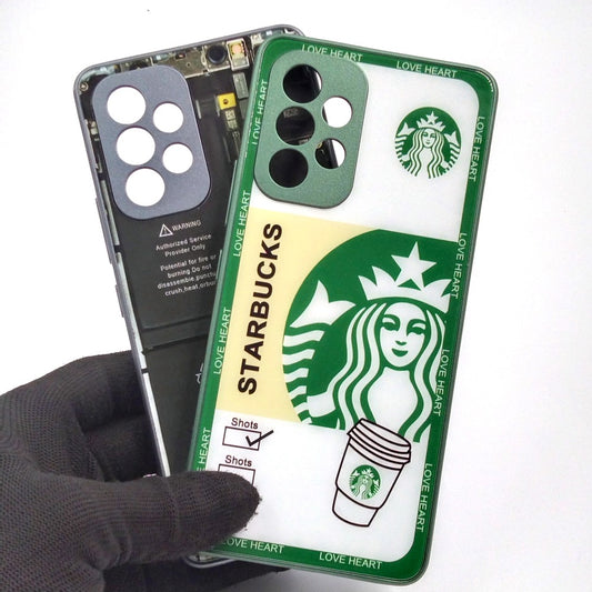Samsung A53 pack of 2 Glass Back Covers Stabucks and Circuit Design