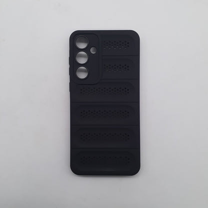 Samsung A55 Heat Dissipation Shockproof Strong TPU PC Dual Layer Phone Back Cover Enhanced Cooling Design Black