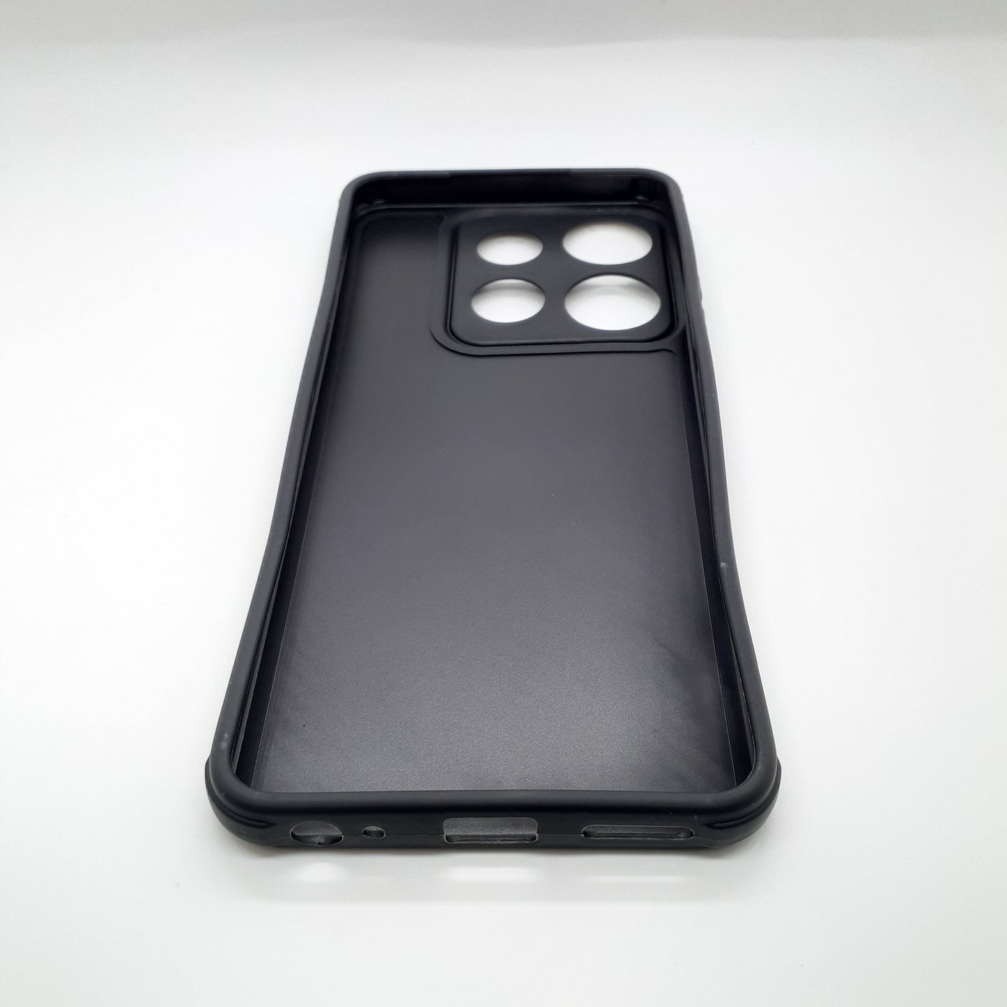 infinix Smart 7 Carbon Fiber texture Hard Rubber armour back cover shock-porof case