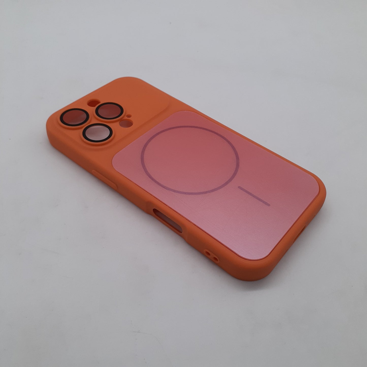iPhone 16 Pro Orange Back Case - Slim Fit Protective Silicone Phone Cover
