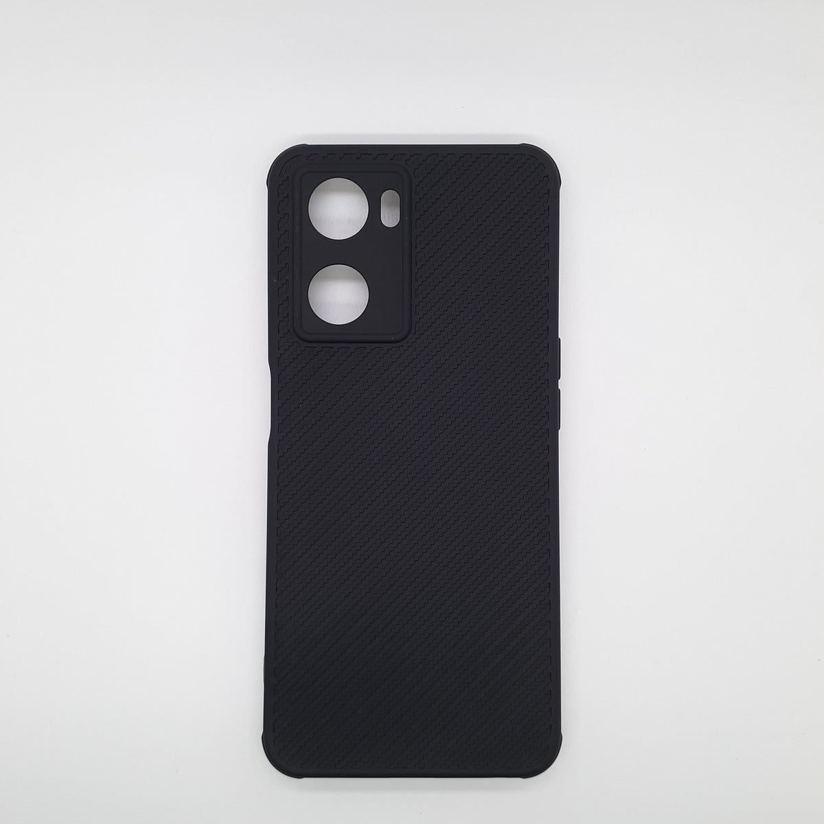 OPPO A57 2022 Carbon Fiber texture Hard Rubber armour back cover shock-porof case