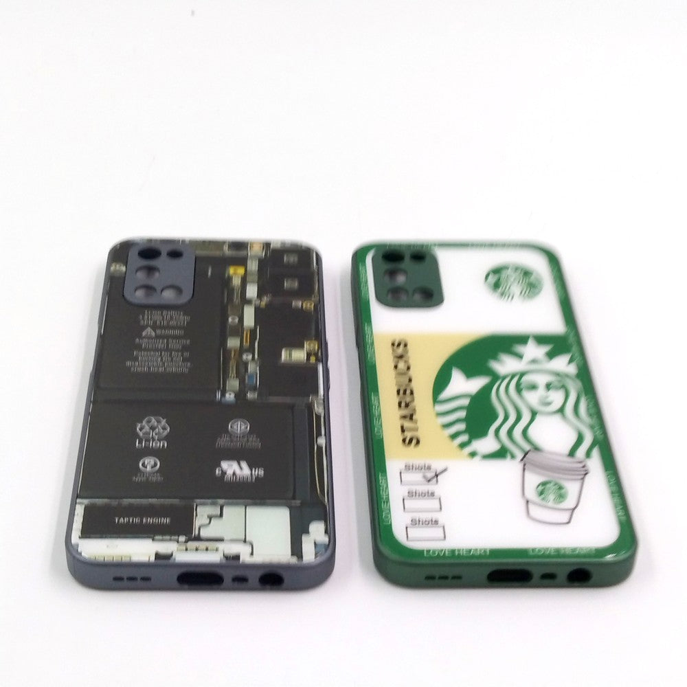 OPPO A52 pack of 2 Glass Back Covers Stabucks and Circuit Design