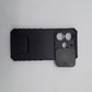 Redmi Note 14 Heavy Duty Protective Phone Case with Sliding Camera Cover and Integrated Built-in Kickstand for Hands-Free Viewing