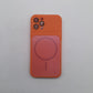 iPhone 12 Pro Orange Back Case - Slim Fit Protective Silicone Phone Cover