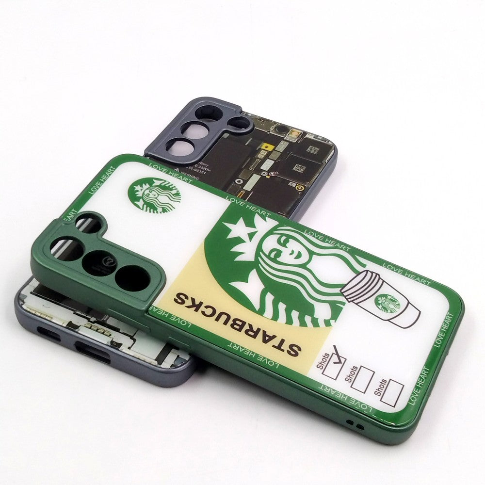 Samsung S22 Plus pack of 2 Glass Back Covers Stabucks and Circuit Design