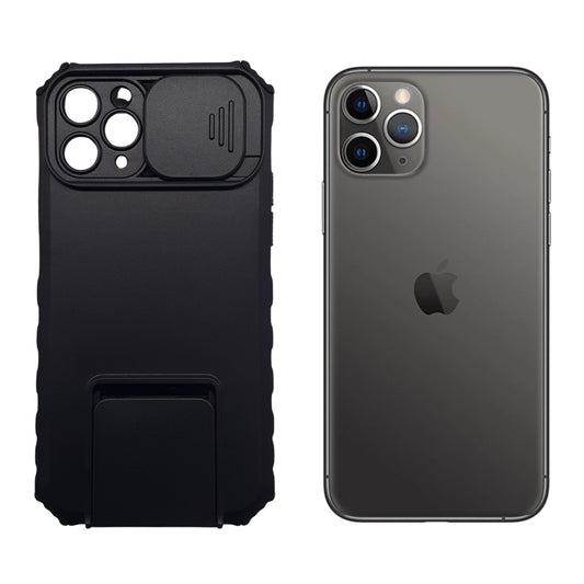 iPhone 11 Pro Heavy Duty Protective Case with Sliding Camera Cover and Integrated Kickstand for Hands-Free Viewing
