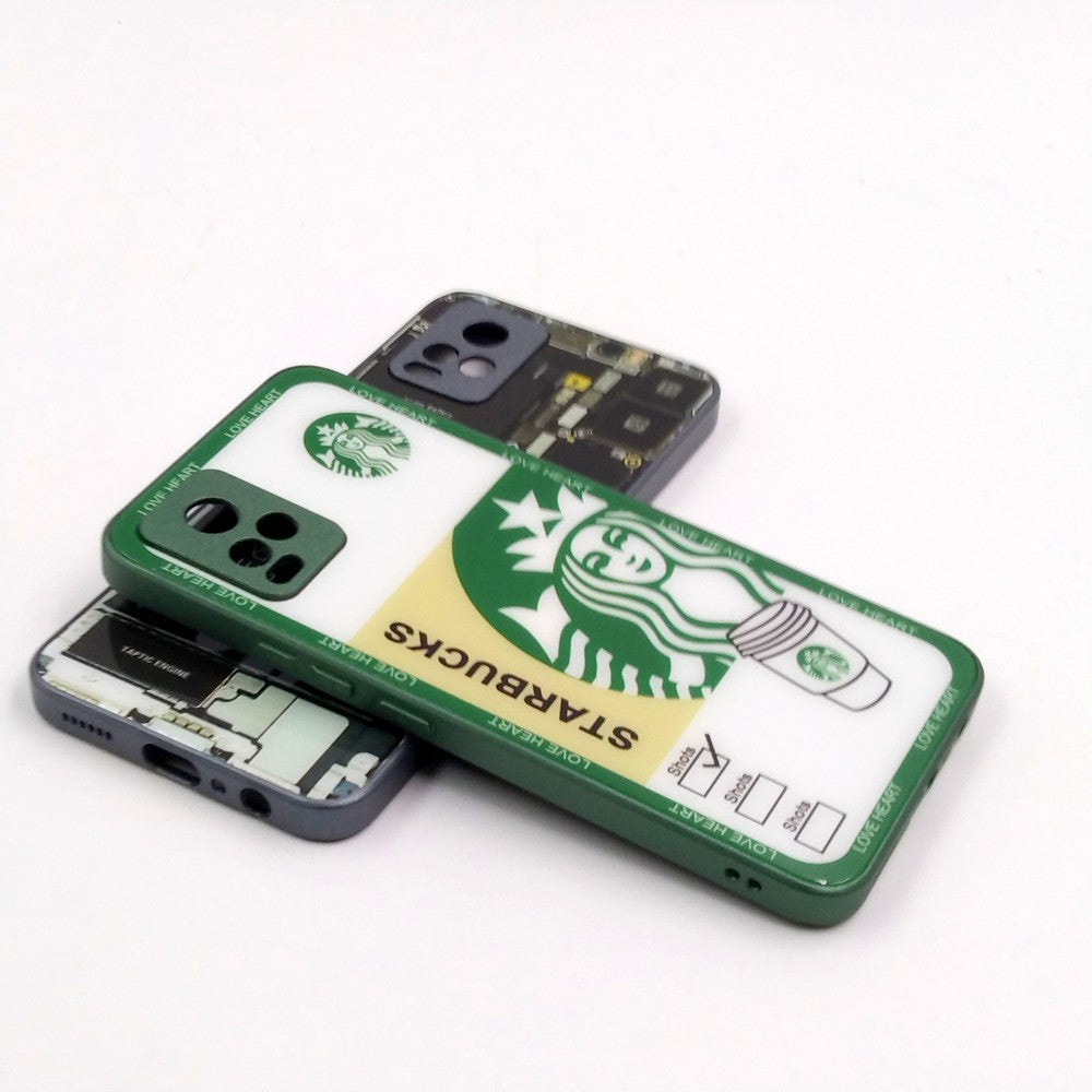 Vivo V20 pack of 2 Glass Back Covers Stabucks and Circuit Design