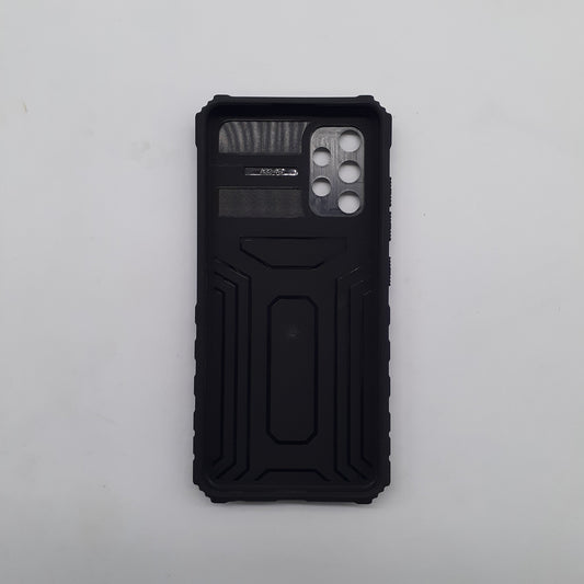 Samsung A32 Military Grade Protective Phone Case with Sliding Camera Cover and Integrated Kickstand/Stand, Shockproof Hybrid Bumper, Anti-Scratch Drop-Proof Protection.
