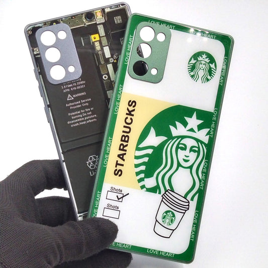 Samsung Note 20 pack of 2 Glass Back Covers Stabucks and Circuit Design