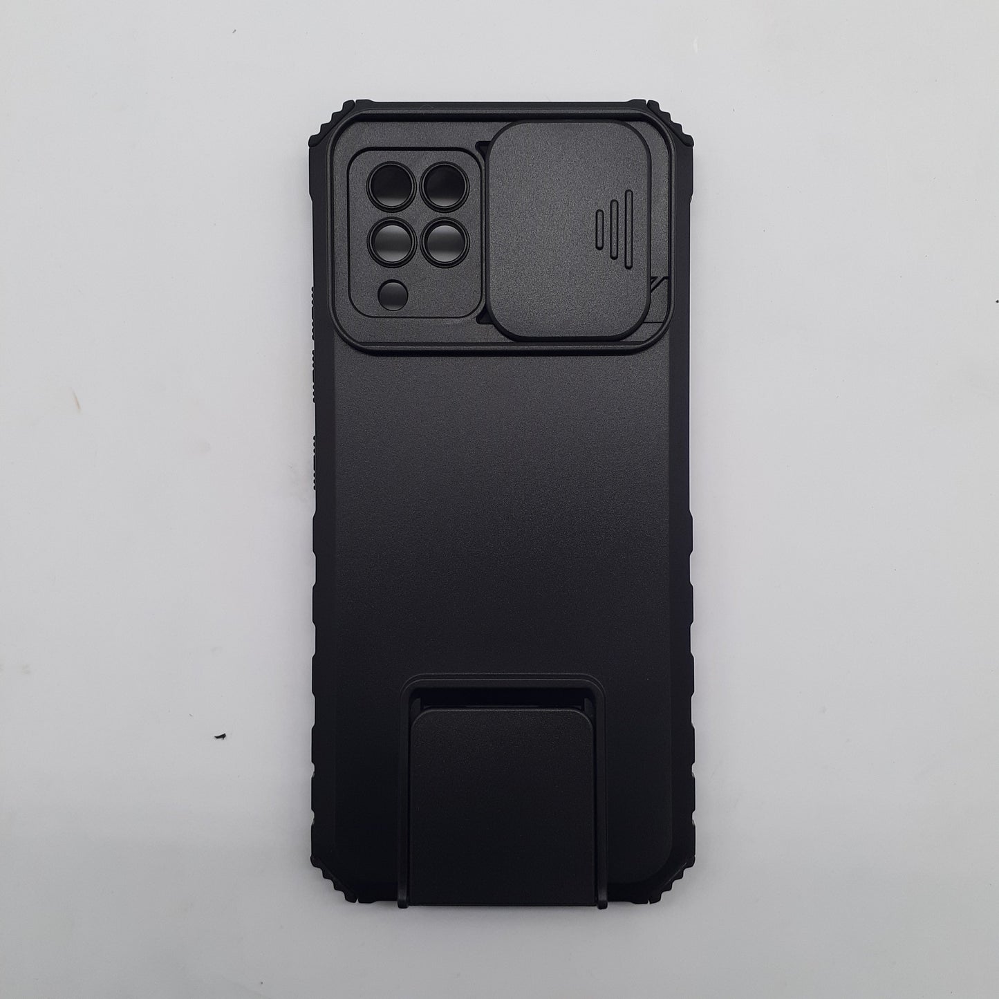 Samsung A42 5G Case with Camera Lens Slide Protection Cover, Ring Holder Kickstand, Heavy Duty Military Grade Shockproof PC Rugged Bumper