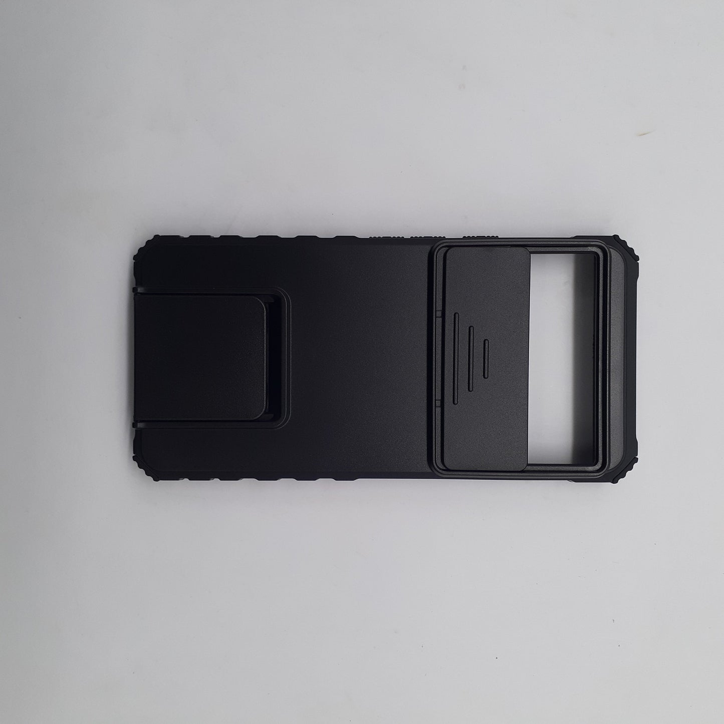 Google Pixel 8 Heavy Duty Shockproof Case with Slide Camera Lens Cover and Integrated Kickstand/Stand for Hands-Free Viewing