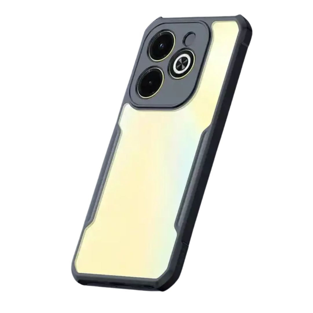 infinix Hot 40i case Matte Black Back Cover Soft Silicone TPU Bumper case