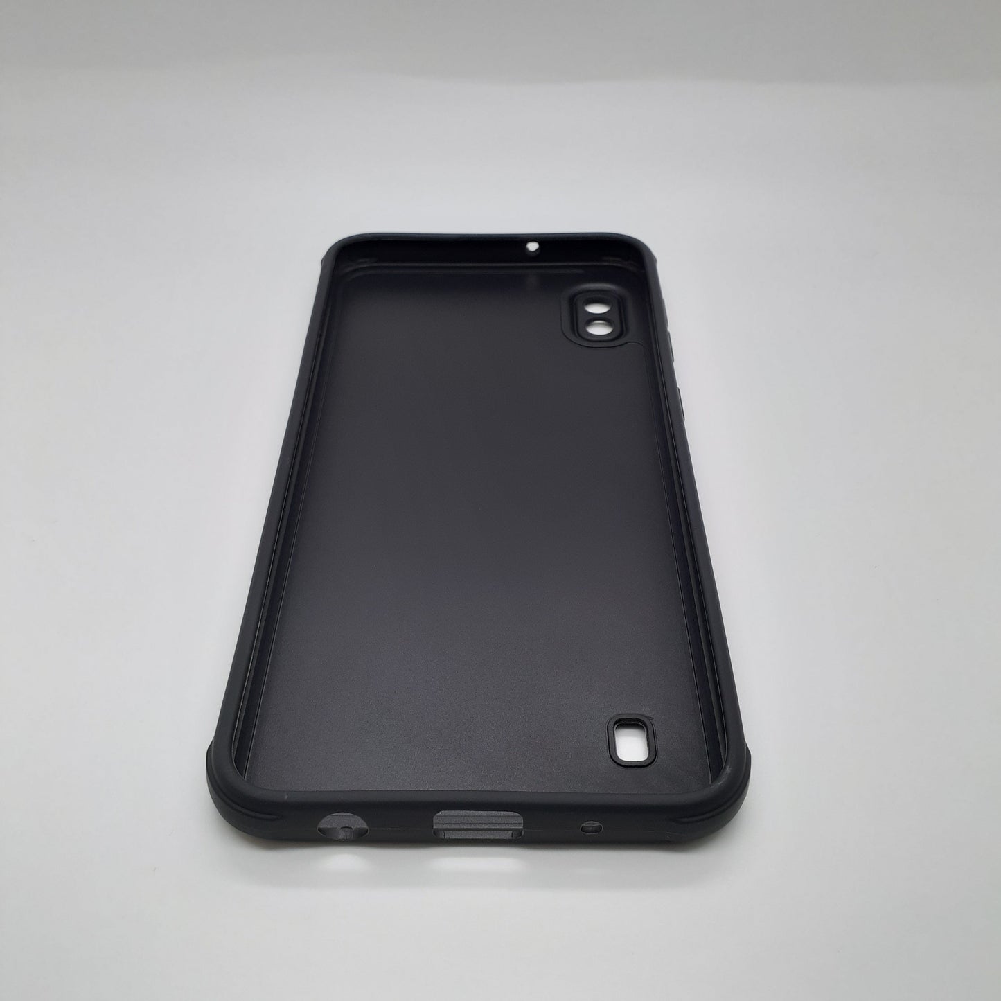 Samsung A10 Carbon Fiber texture Hard Rubber armour back cover shock-porof case
