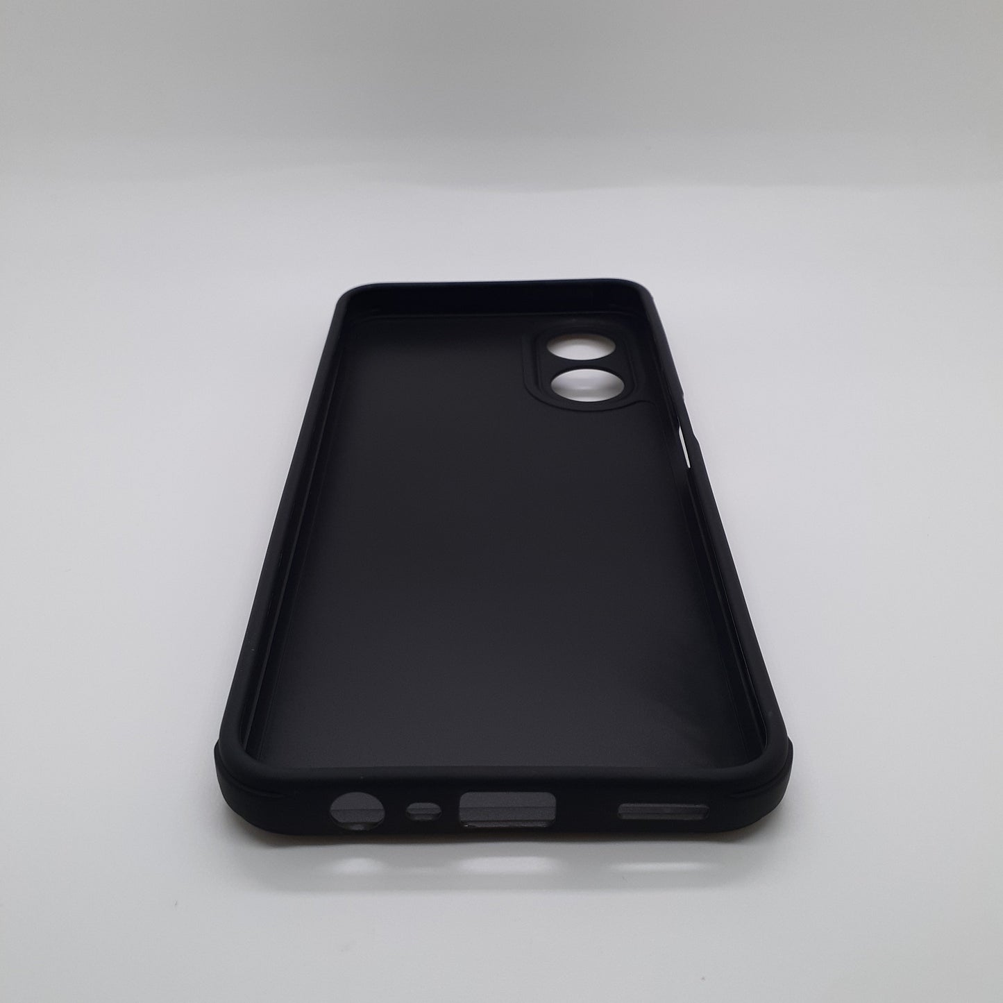 OPPO A17 Carbon Fiber texture Hard Rubber armour back cover shock-porof case
