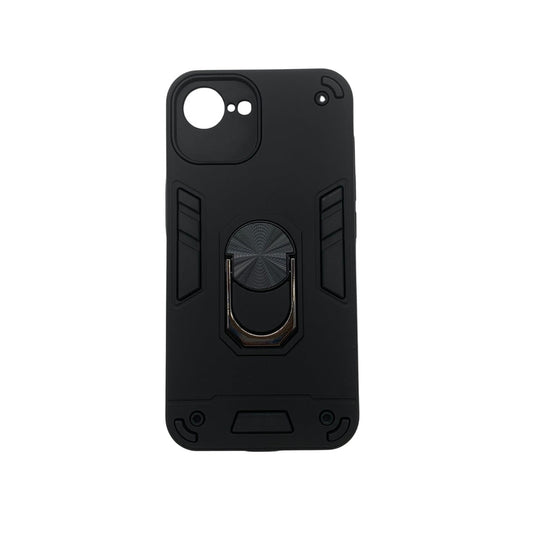 iPhone 16e Hard PC Case with ring holder Shockproof Slim back Cover