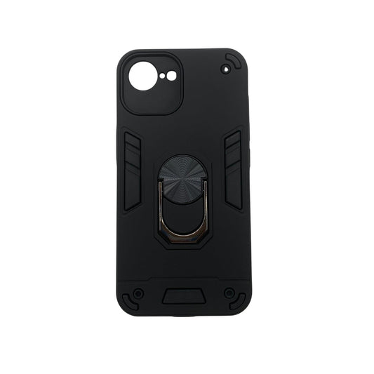 iPhone 16e Hard PC Case with ring holder Shockproof Slim back Cover