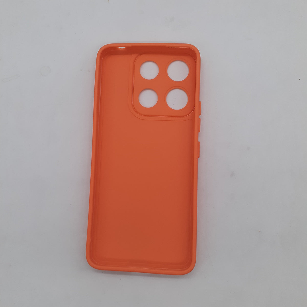 itel A60 Soft Silicone TPU Case – Slim Shockproof Protective Back Cover with Anti-Slip Grip & Raised Edges