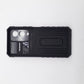 Vivo Y17s Shockproof Armor Case with Slide Push Pull Camera Lens Protection and Invisible Live Stand Phone Back Cover