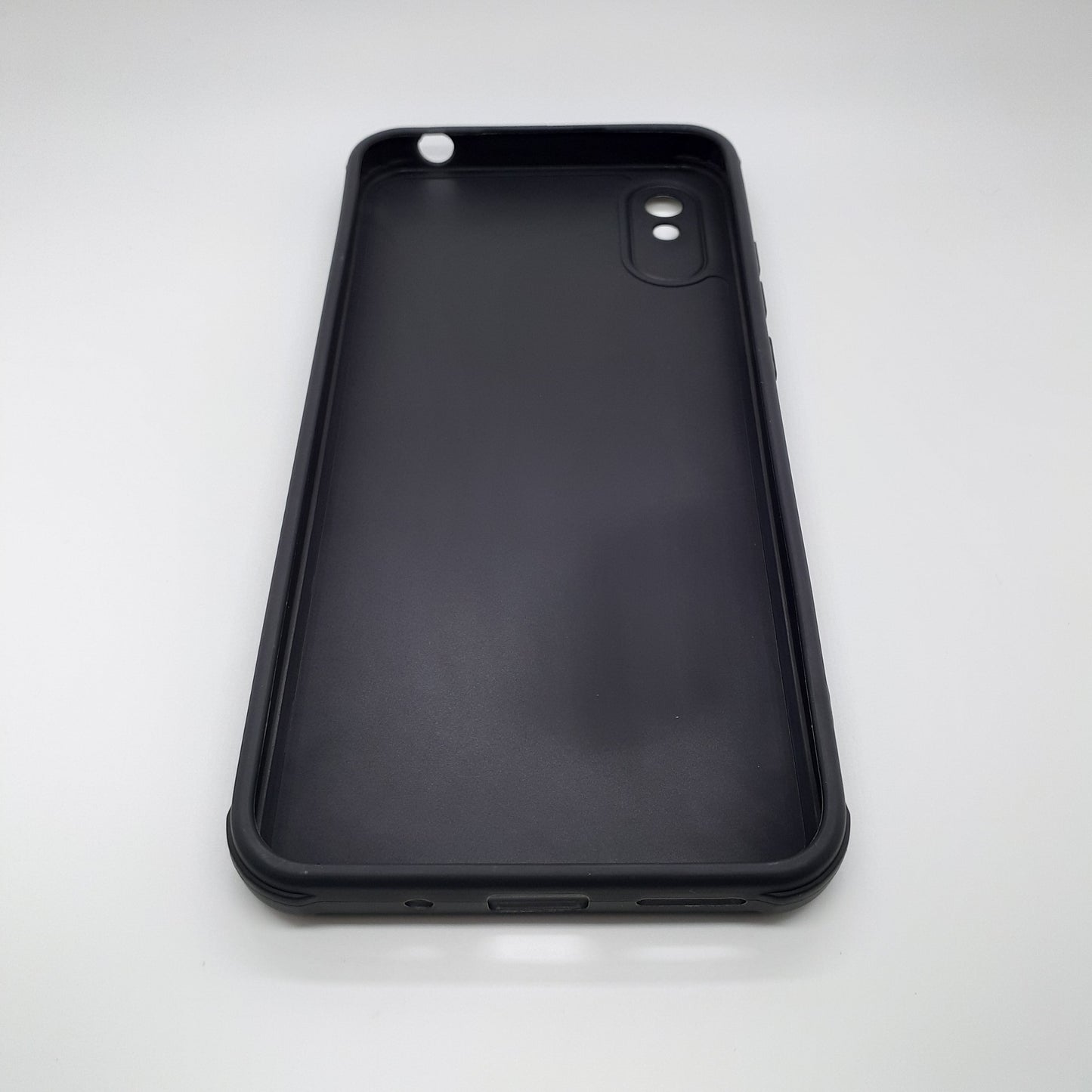 Redmi 9A Carbon Fiber texture Hard Rubber armour back cover shock-porof case