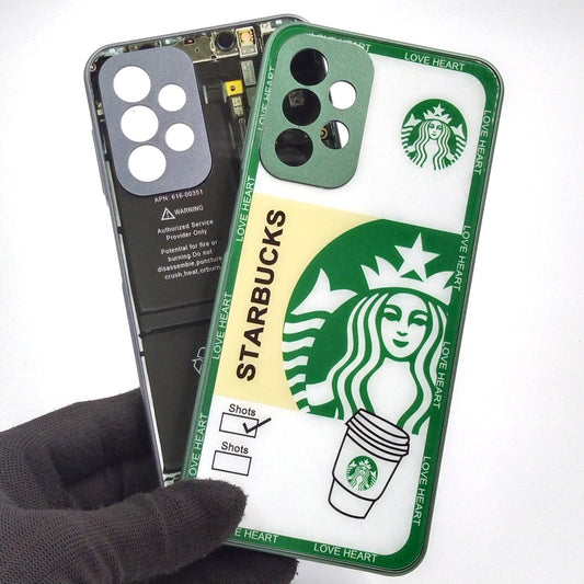 Samsung A23 pack of 2 Glass Back Covers Stabucks and Circuit Design