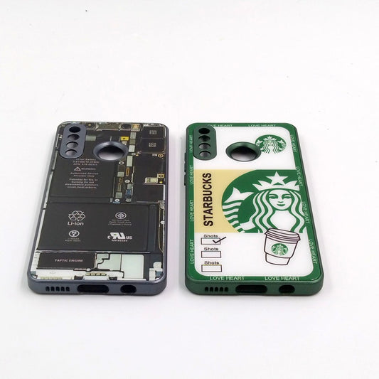 Huawei P30 Lite pack of 2 Glass Back Covers Stabucks and Circuit Design