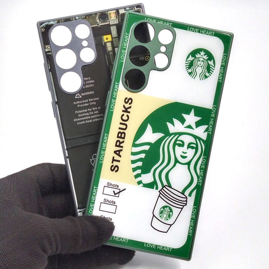 Samsung S22 Ultra pack of 2 Glass Back Covers Stabucks and Circuit Design
