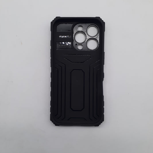 iPhone 16 Pro Case with Slide Camera Cover and Built-in Kickstand, Heavy Duty Shockproof Protective Cover with Integrated Stand for Hands-Free Viewing