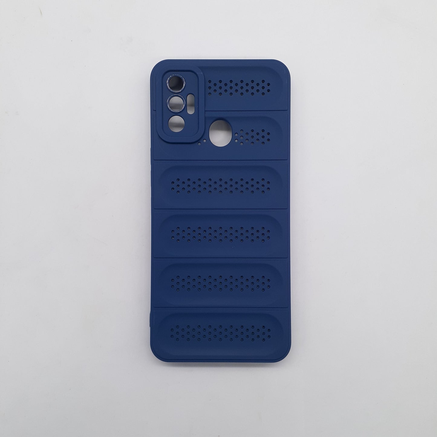 Tecno Spark 7 Heat Dissipation Design Strong TPU Material Phone Case Protective Cover Black