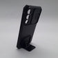 Samsung S23 FE Shockproof Case with Sliding Camera Cover and Integrated Ring Stand Holder, Heavy Duty Protection, Black