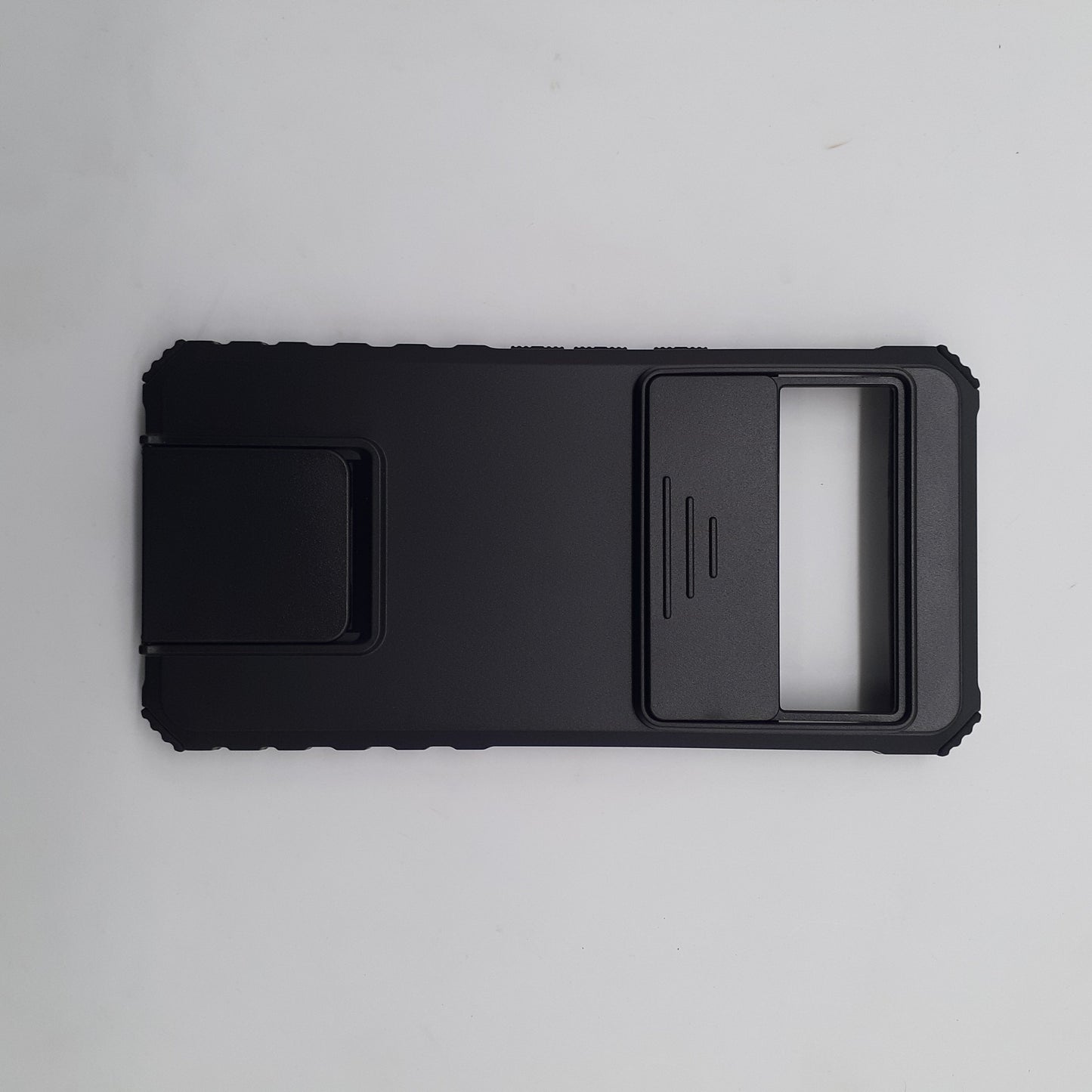 Google Pixel 8 Pro Heavy Duty Protective Phone Case with Camera Lens Slide Cover and Integrated Kickstand for Hands-Free Viewing
