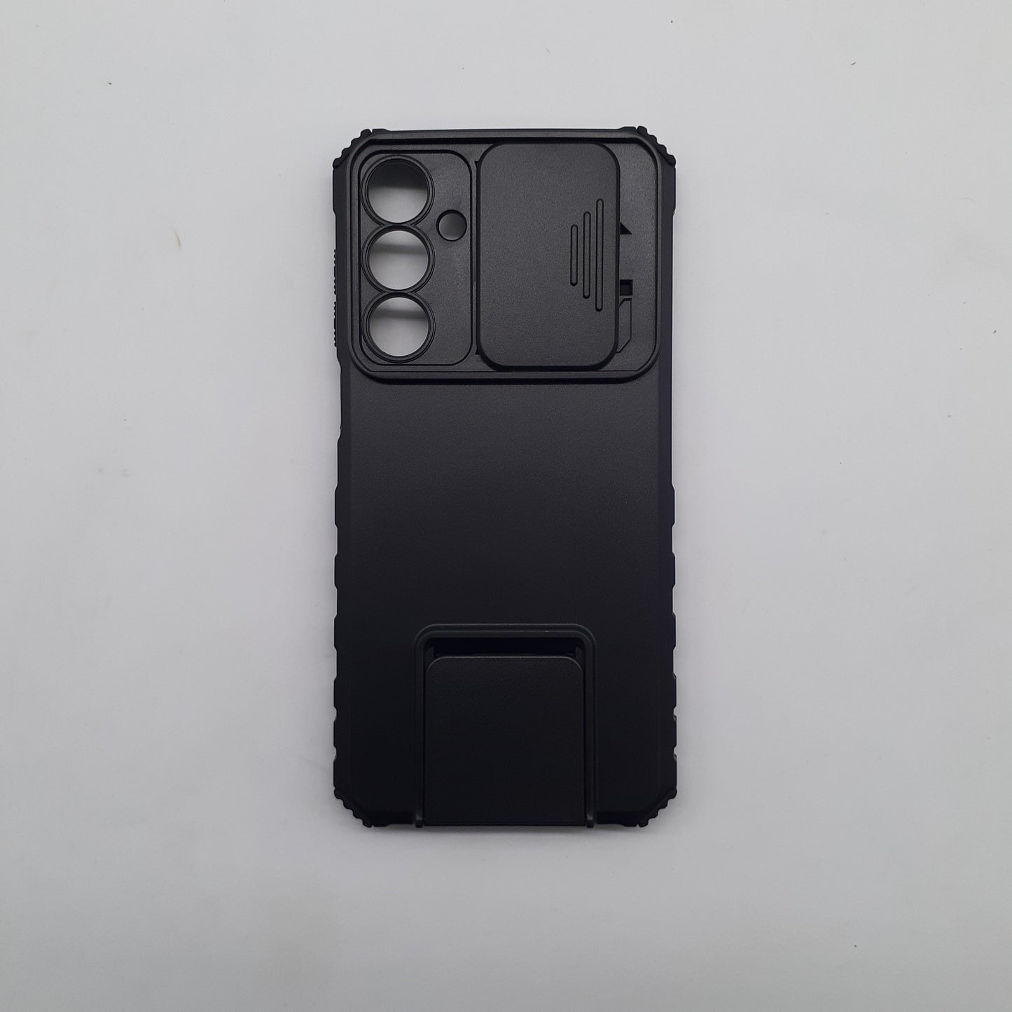 Samsung A16 Shockproof Hybrid Case with Sliding Camera Lens Protection and Integrated Ring Stand Holder, Heavy Duty TPU+PC Cover