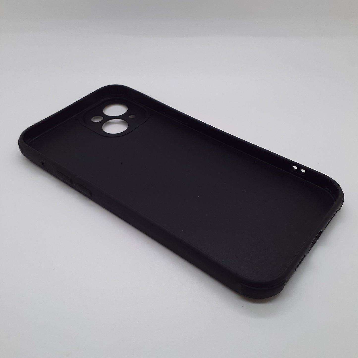 iPhone 14 Plus Carbon Fiber texture Hard Rubber armour back cover shock-porof case