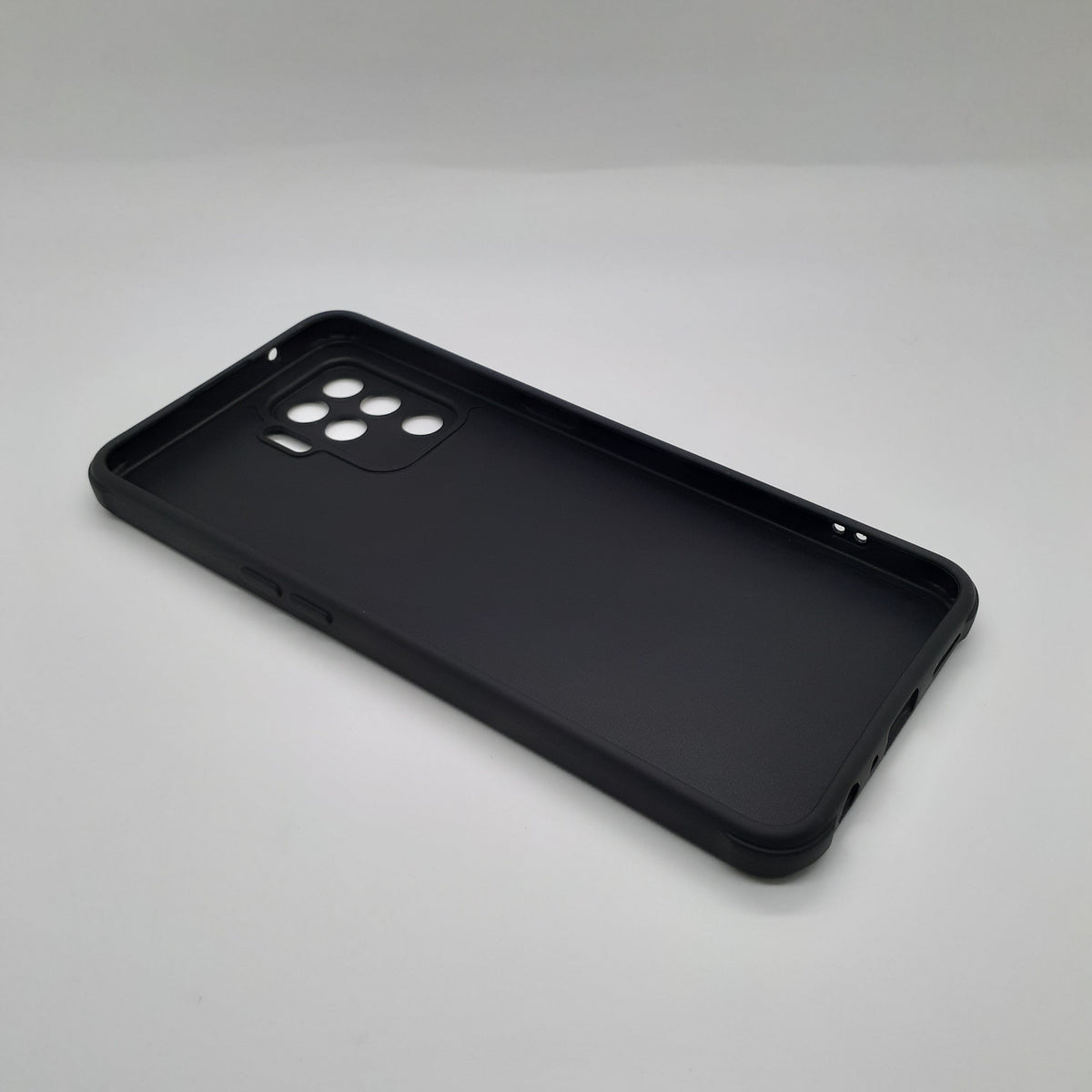 OPPO F19 Pro Carbon Fiber texture Hard Rubber armour back cover shock-porof case