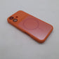 iPhone 16 Orange Back Case - Slim Fit Shockproof Protective Silicone Phone Cover