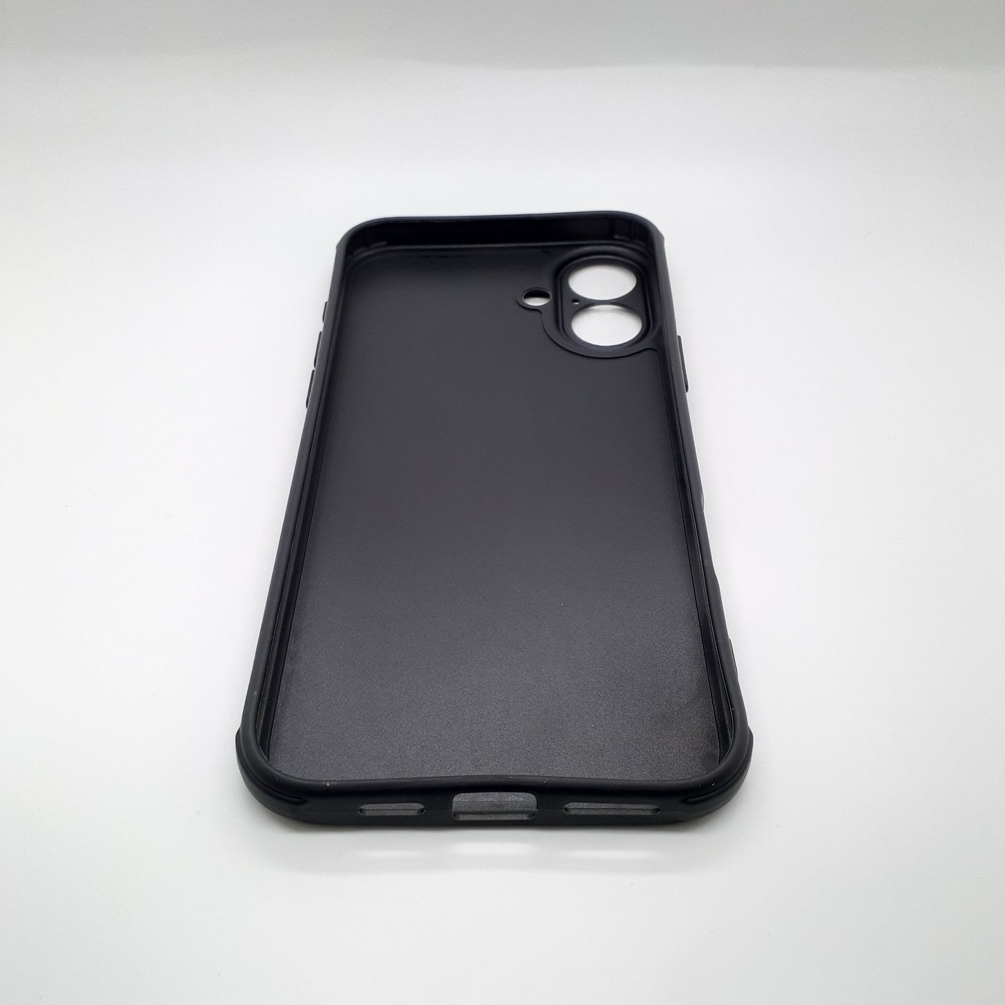 iPhone 16 Plus Carbon Fiber texture Hard Rubber armour back cover shock-porof case