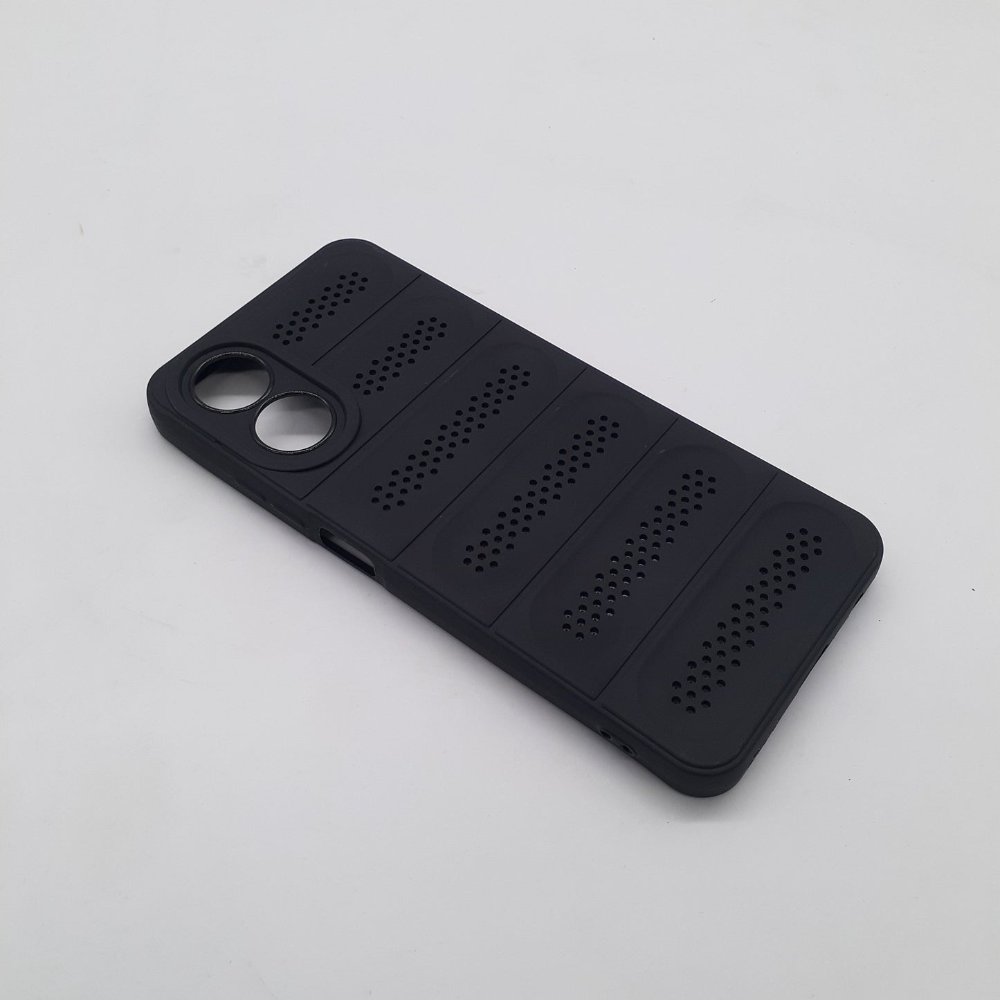 OPPO A17 Phone Case Heat Disspation Design Strong TPU Meterial Shockproof Slim Cover Black