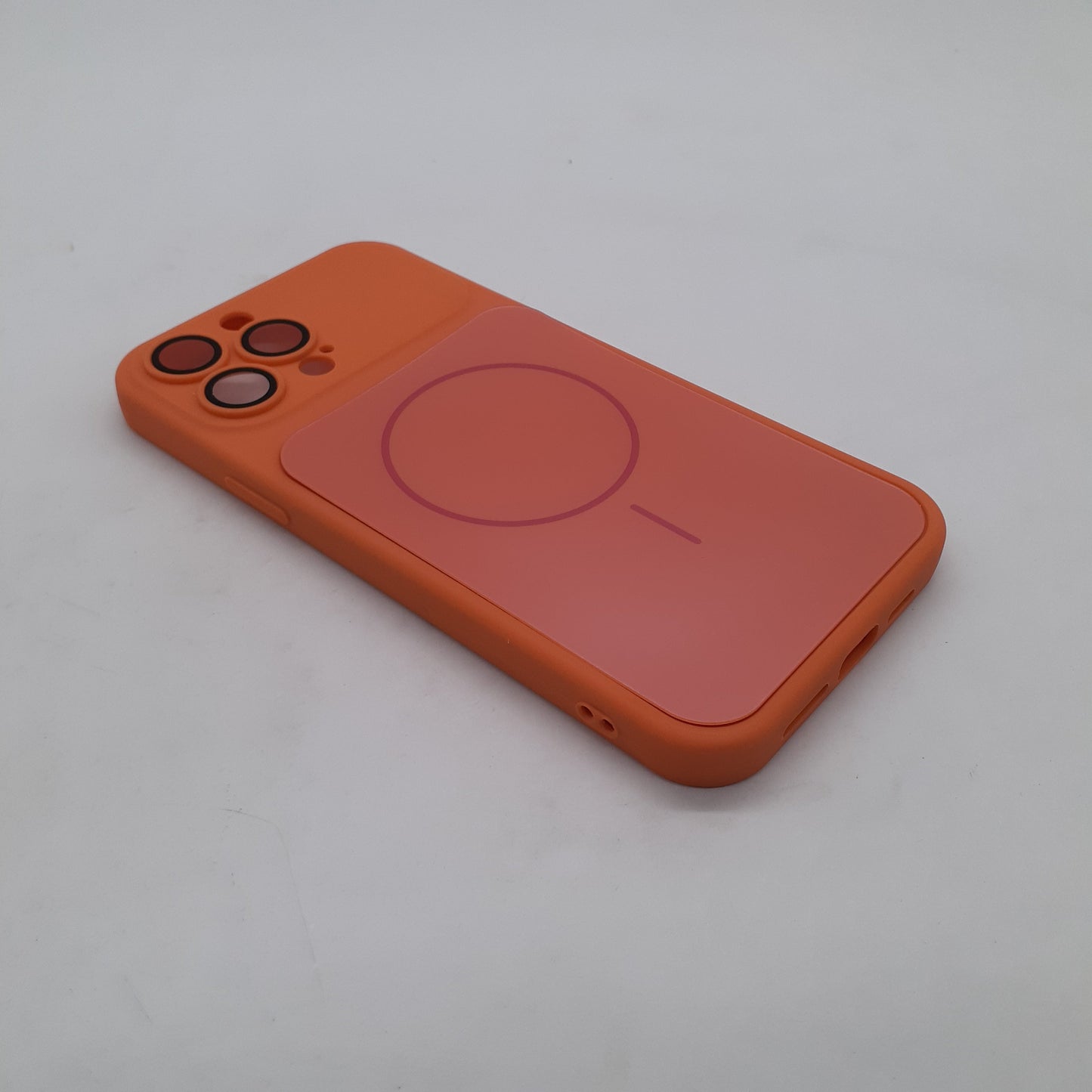 iPhone 13 Pro Max Orange Back Case - Slim Shockproof Protective Silicone Cover