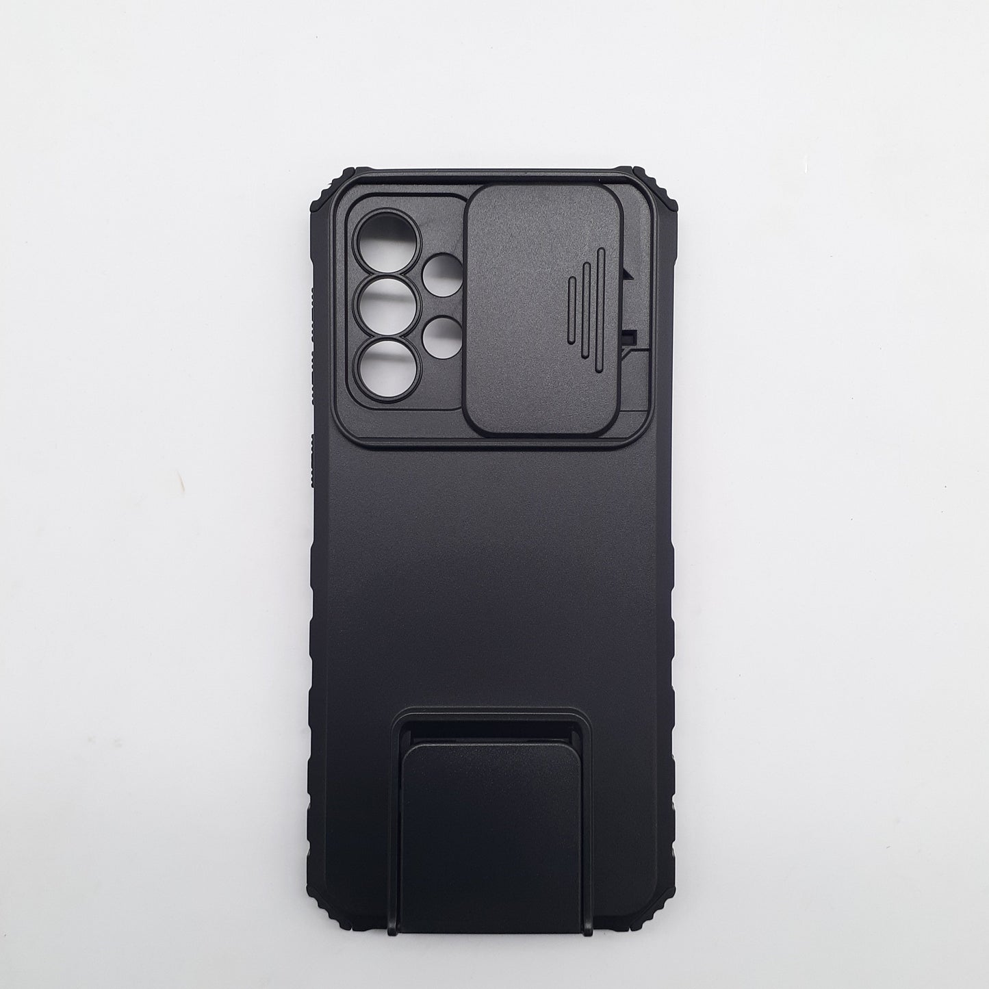 Samsung Galaxy A33 Heavy Duty Protective Case with Sliding Camera Cover and Integrated Kickstand for Hands-Free Viewing