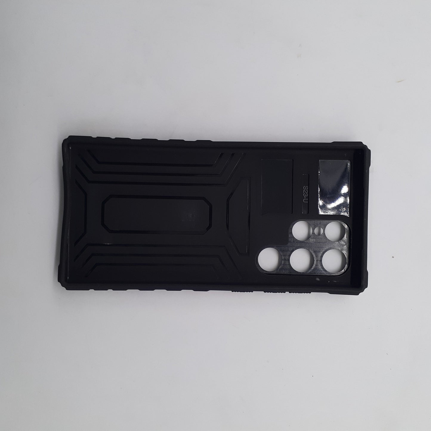 Samsung S23 Ultra Heavy Duty Shockproof Phone Case with Slide Camera Cover and Integrated Kickstand for Hands-Free Viewing