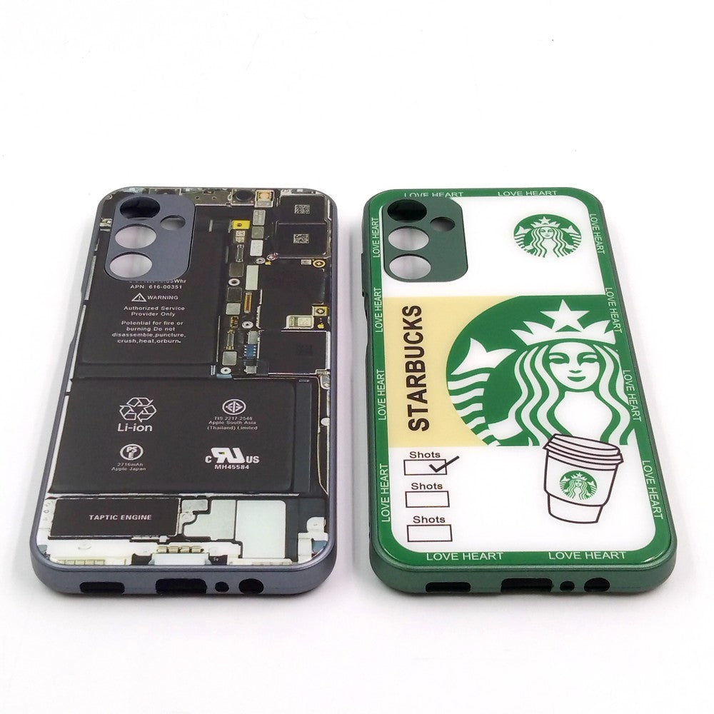 Samsung M14 pack of 2 Glass Back Covers Stabucks and Circuit Design