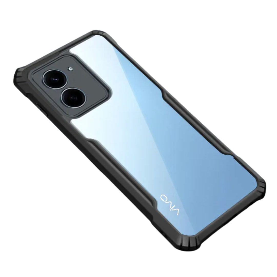 Vivo Y27s case Matte Black Back Cover Soft Silicone TPU Bumper case