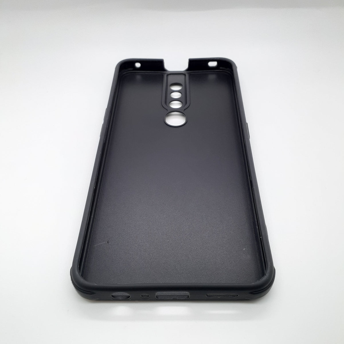 OPPO F11 Pro Carbon Fiber texture Hard Rubber armour back cover shock-porof case