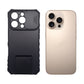 iPhone 16 Pro Case with Slide Camera Cover and Built-in Kickstand, Heavy Duty Shockproof Protective Cover with Integrated Stand for Hands-Free Viewing