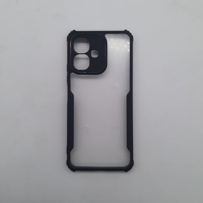 infinix Smart 10 iPAKY Shockproof Hybrid Phone Case with Reinforced Edges and Soft Feel Anti-Slip Grip for Heavy Duty Protection