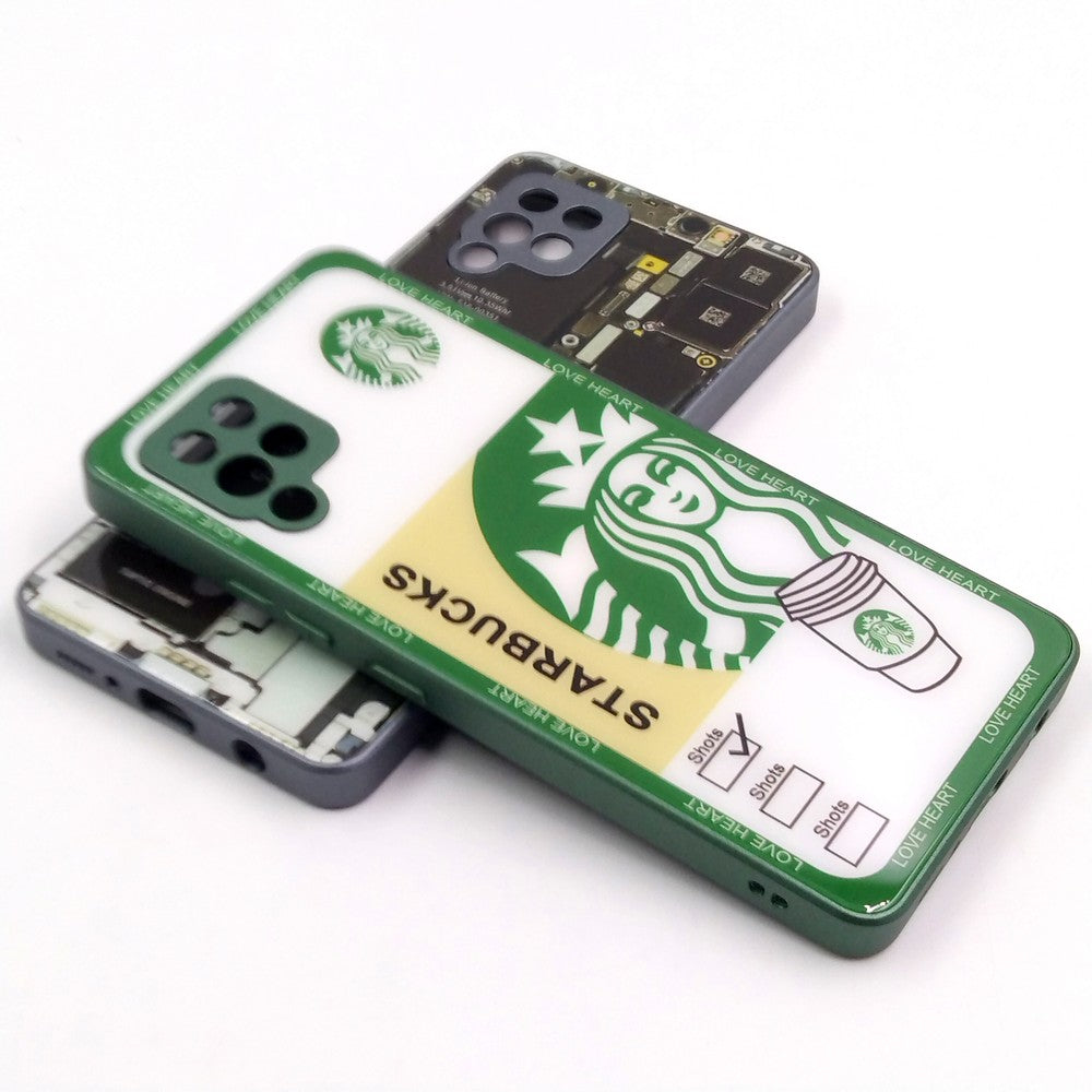 Samsung A42 pack of 2 Glass Back Covers Stabucks and Circuit Design