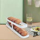 Automatic Scrolling Egg Rack Holder Storage Box Egg Basket Container Organizer Rolldown Refrigerator Egg Dispenser For Kitchen