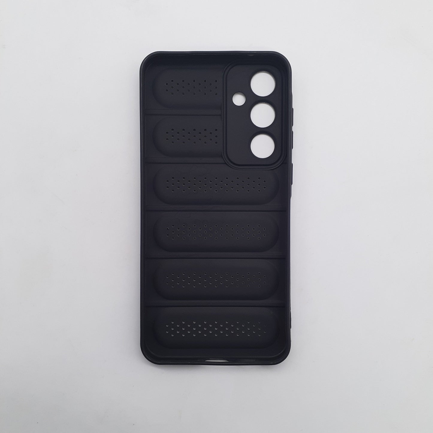 Samsung A55 Heat Dissipation Shockproof Strong TPU PC Dual Layer Phone Back Cover Enhanced Cooling Design Black